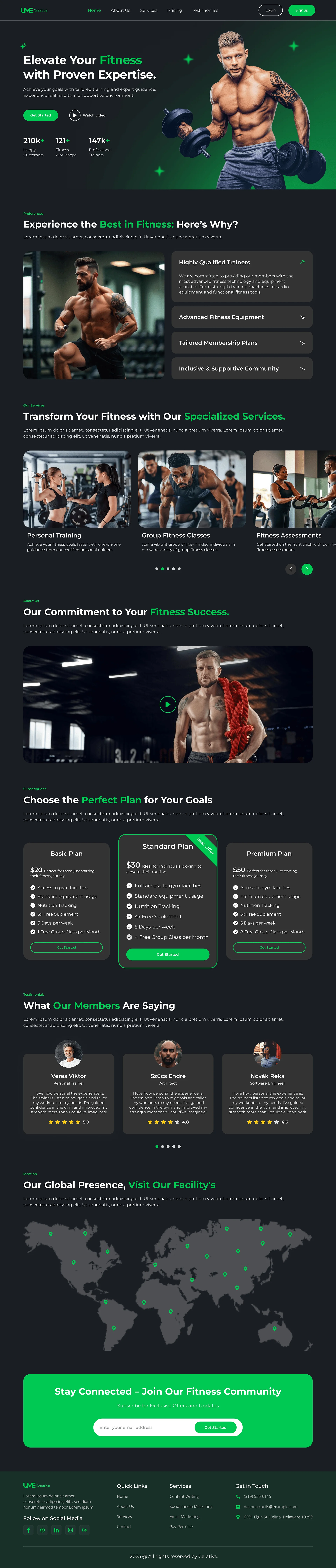 Landing Page 3D Web Design